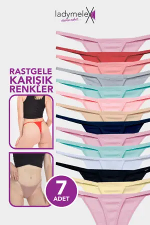 Kadın Tanga, Perfect Fall G String Tanga, 5 Adet Rastgele Renkler